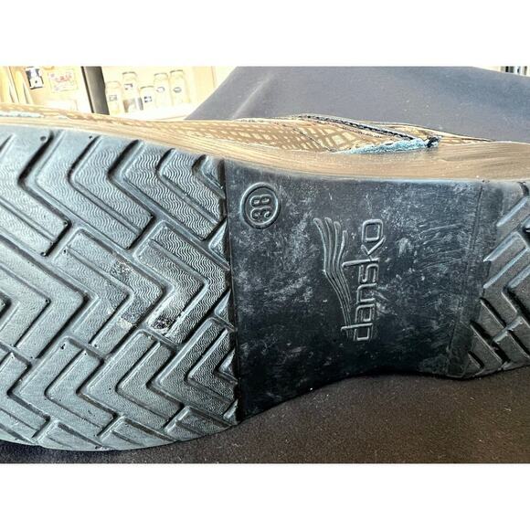 Dansko Professional, Size 38, Shiney, Black/Brown, Patent Leather - Picture 5 of 6